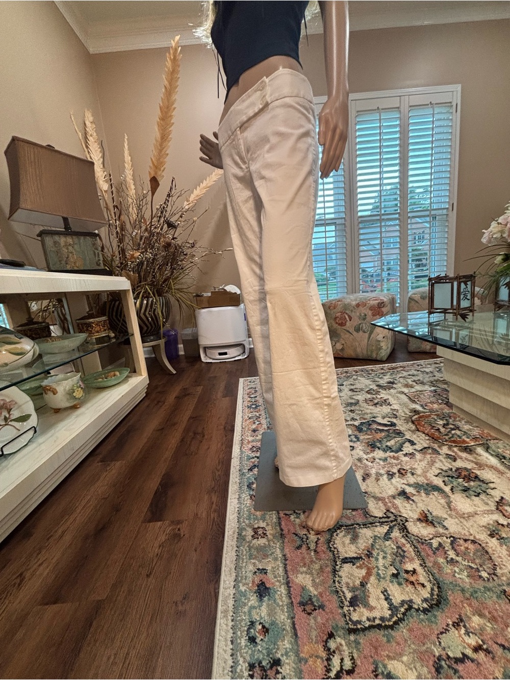 United Colors Of Benetton Cream Wide-Leg Jeans